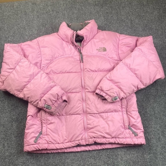 THE NORTH FACE Women’s Pink Puffer Jacket 1996 Nuptse 700 size: Large - Picture 1 of 8